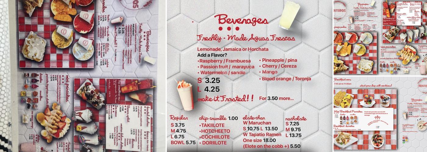 Mentiiras Menu