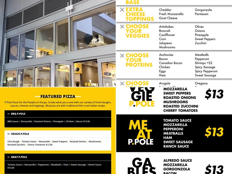 P.Pole Pizza Menu