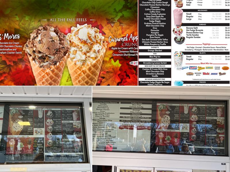 Bruster's Real Ice Cream Menu