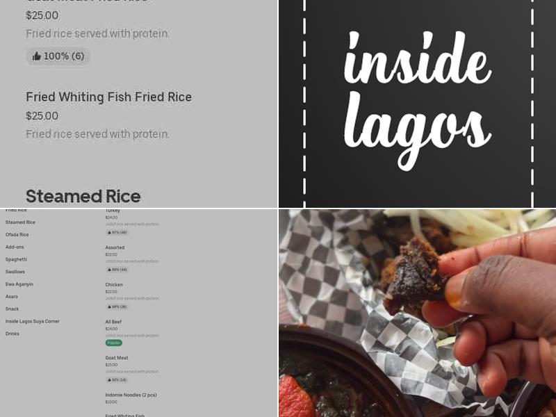 Inside Lagos Kitchen Menu