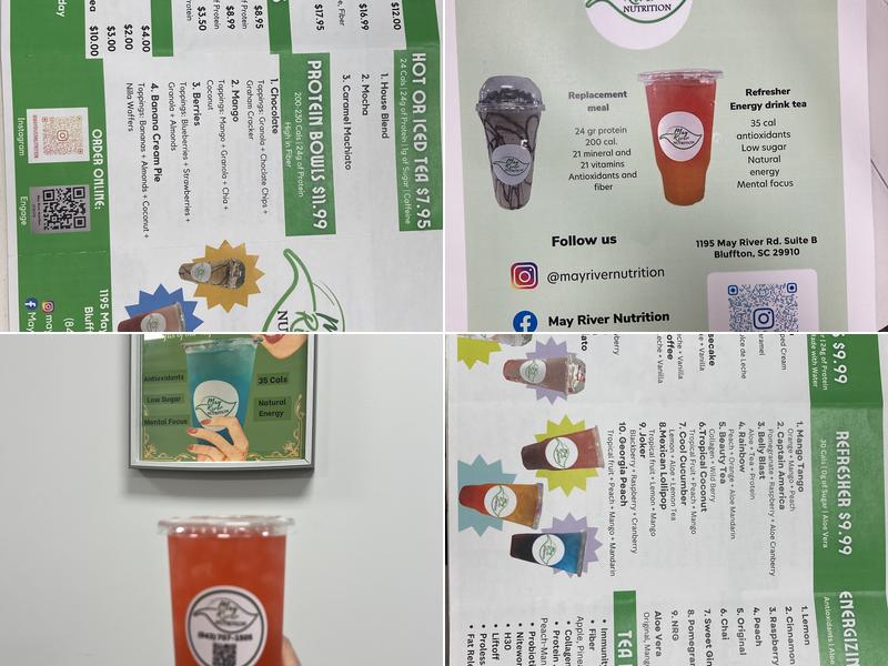 May River nutrition Menu