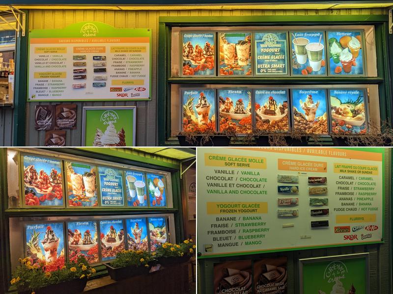 Crème de la crème Menu