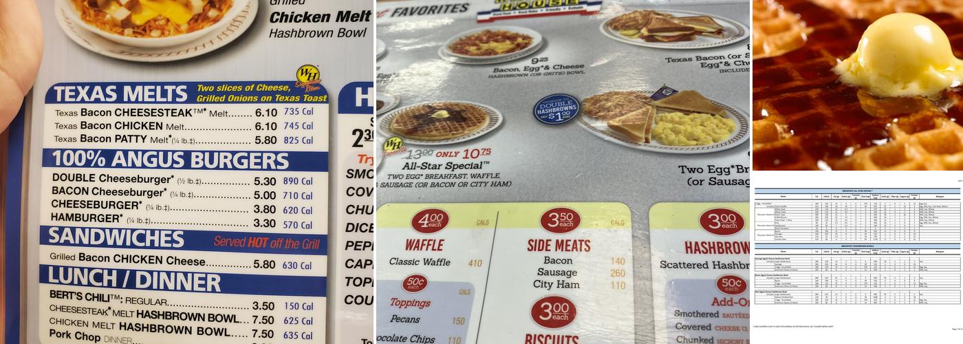Waffle House Menu