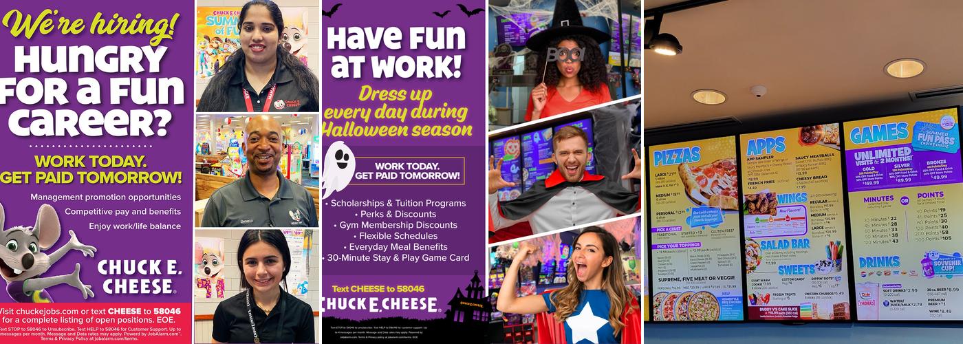 Chuck E. Cheese Menu