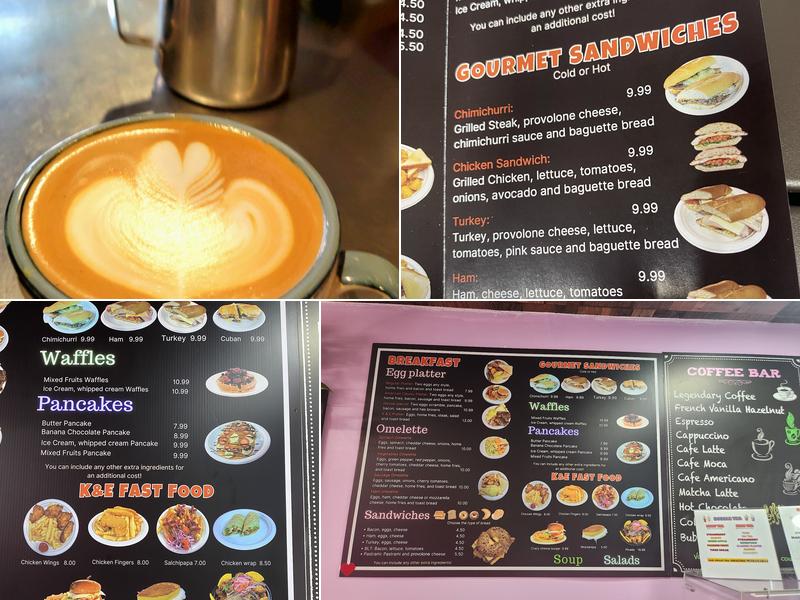 K & E CAFE Menu