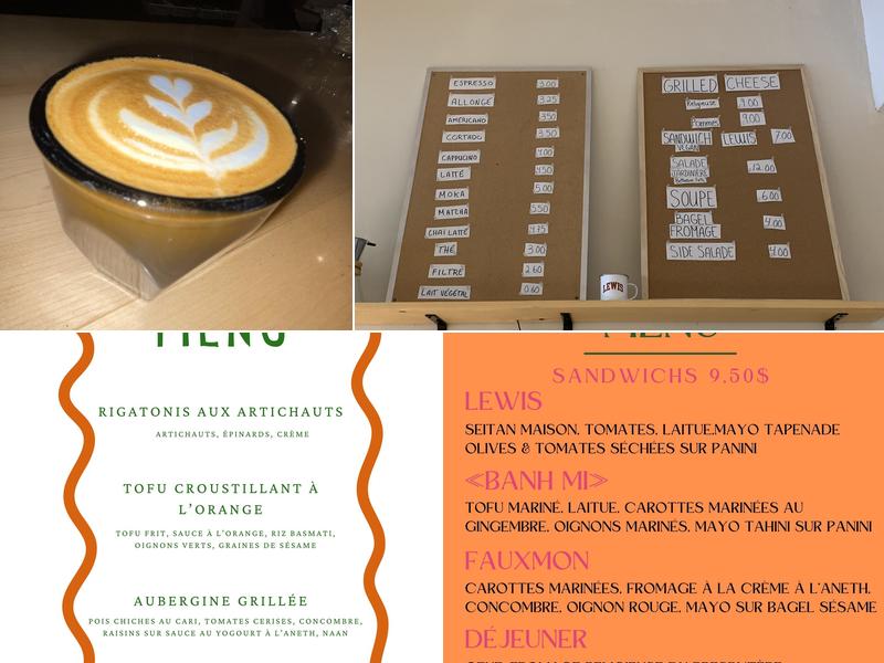 Lewis Café Victo Menu