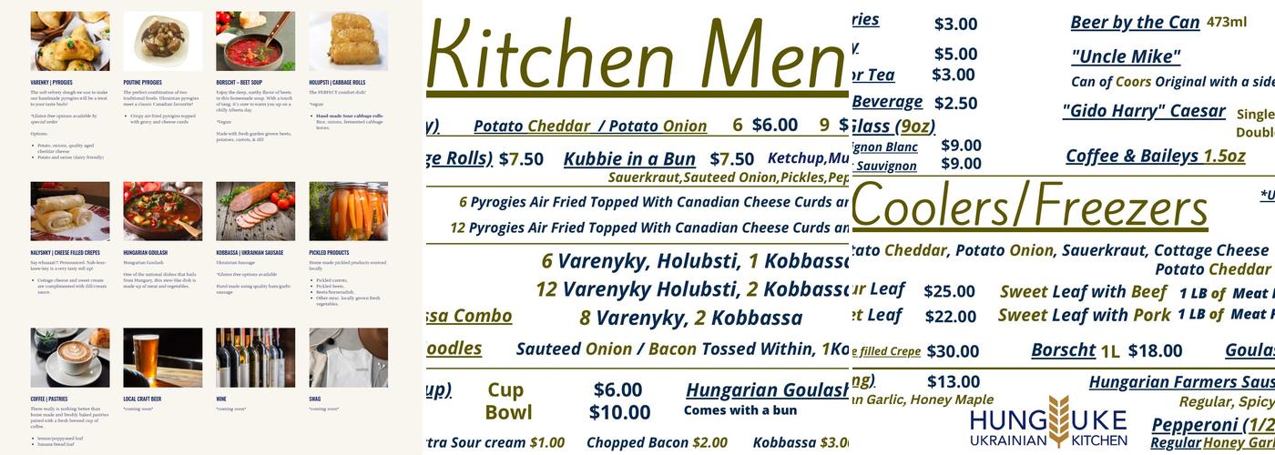Hung Uke Menu