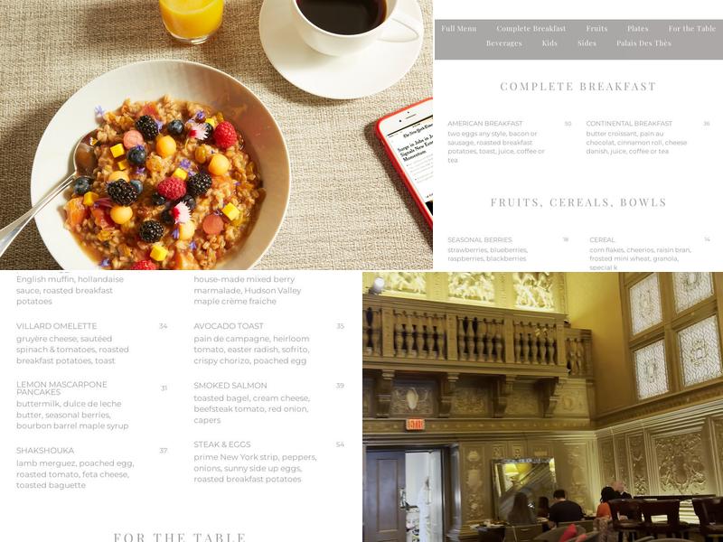Villard Menu