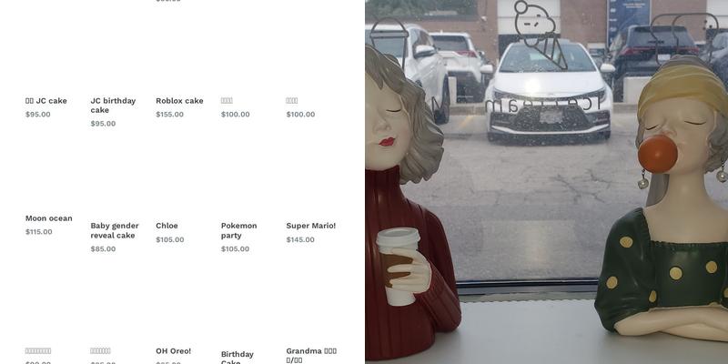 Deer cake Thornhill Menu