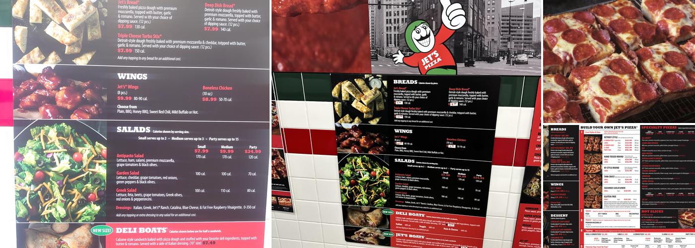 Jet's Pizza Menu