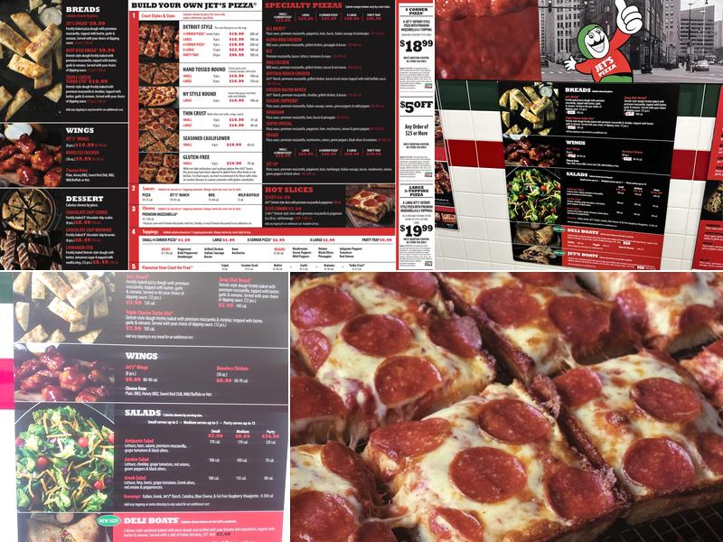 Jet's Pizza  Menu