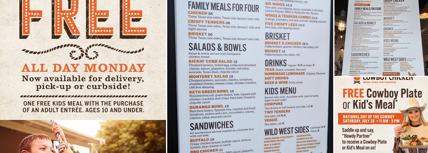 Cowboy Chicken Menu
