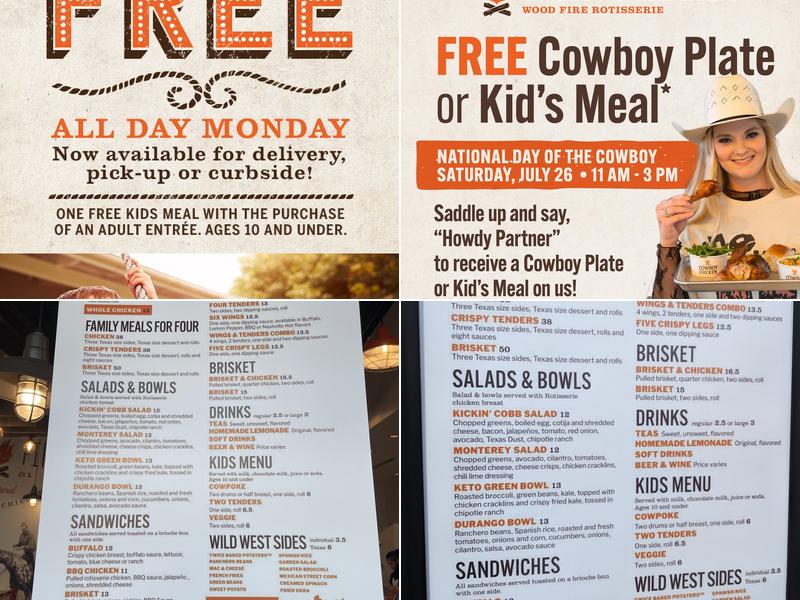Cowboy Chicken Menu