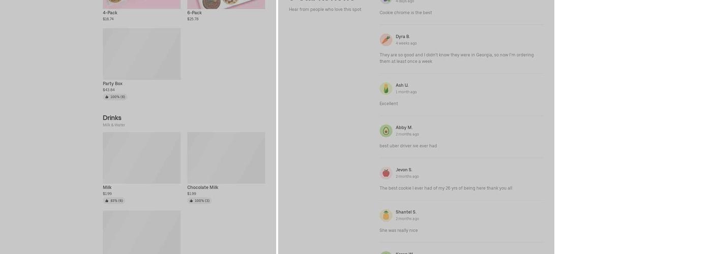 Crumbl - Toco Hills Menu