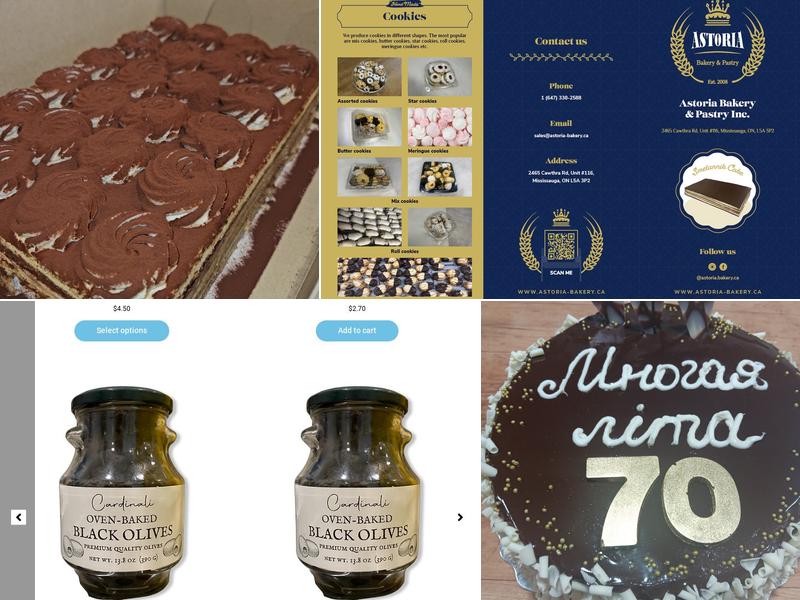 Astoria Bakery Menu