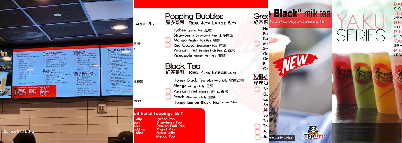 Tea-Do Central SQ Menu