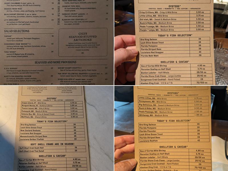 Buck & Rider Scottsdale Menu