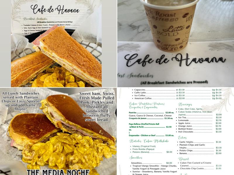 Cafe de Havana Menu