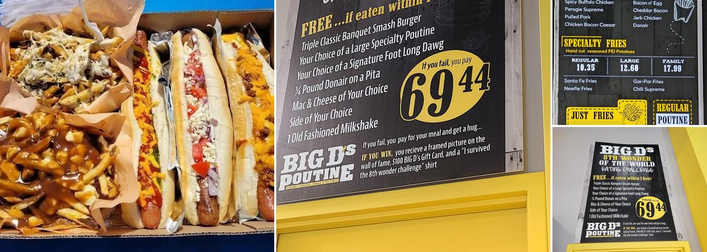 Big D's Poutine Menu