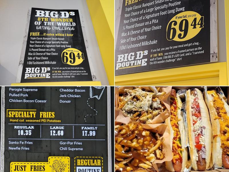 Big D's Poutine Menu