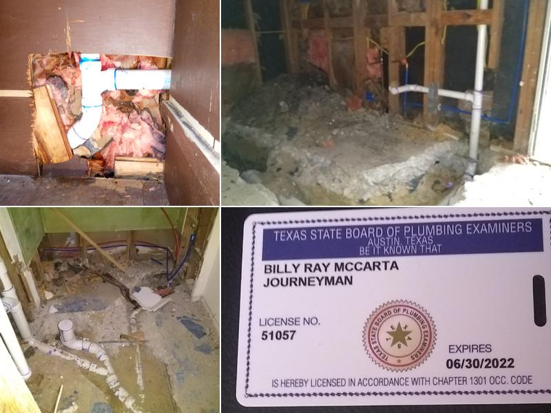 Billy Ray McCarta's Plumbing services