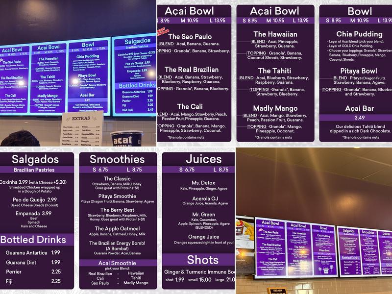 Acai Republic Menu