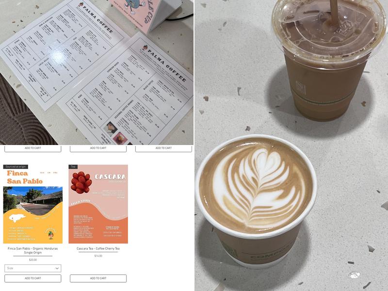 Palma Coffee Menu