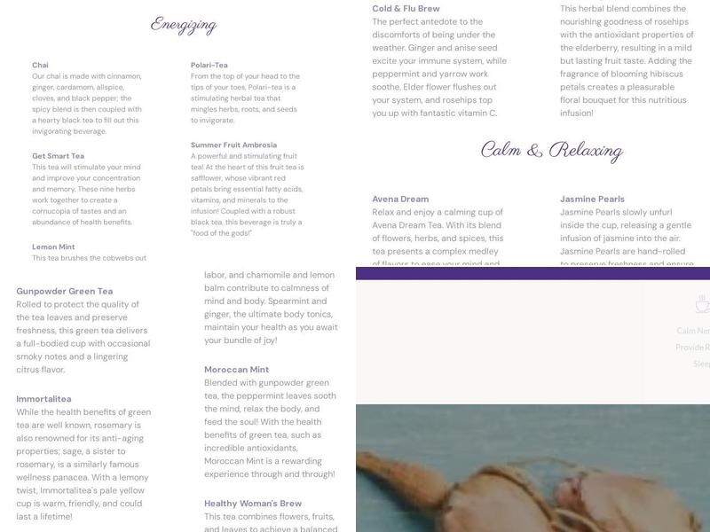 True Roots Wellness Menu