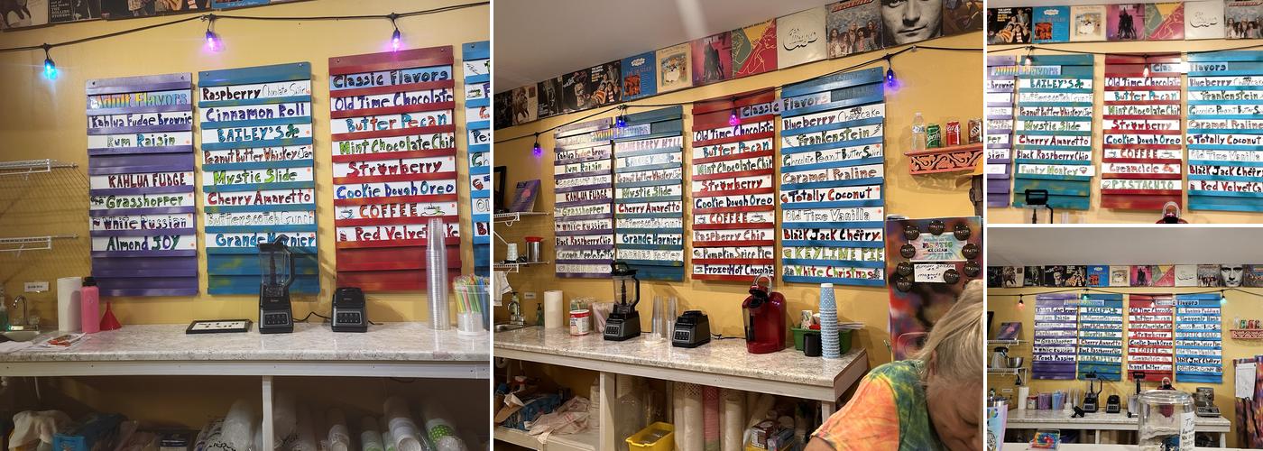 Mystic Ice Cream Menu