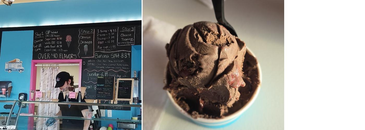 Lickity Split Ice Cream Menu