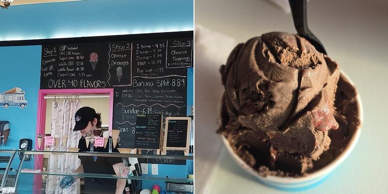 Lickity Split Ice Cream Menu