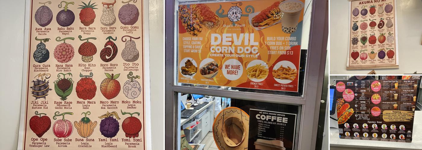 Devil Fruit Tea Studio Menu