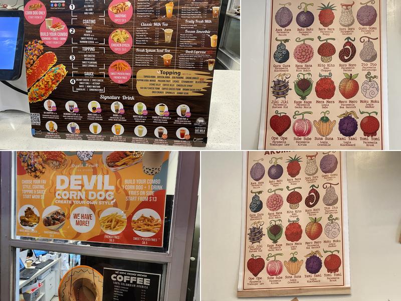 Devil Fruit Tea Studio Menu