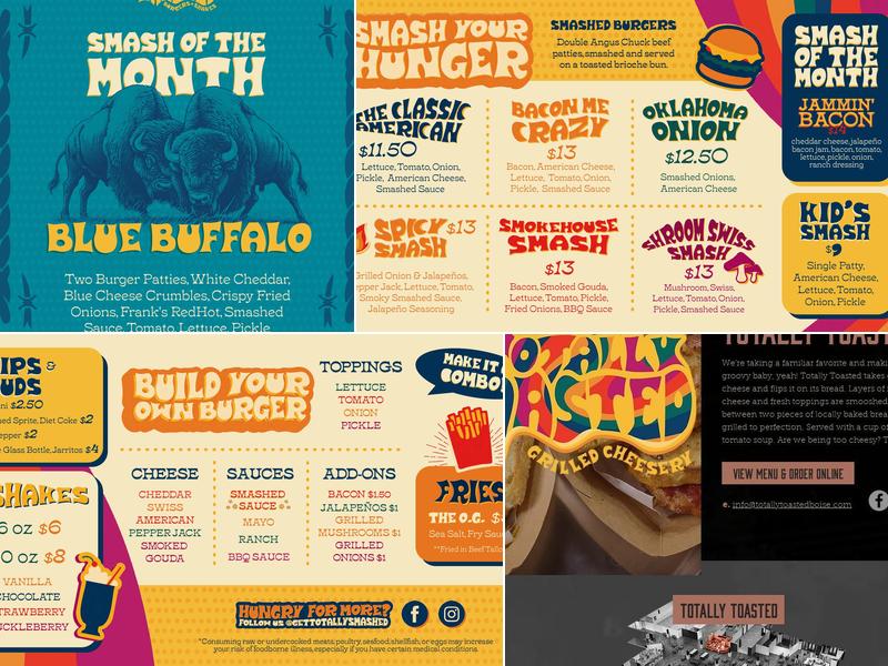 Totally Smashed Menu