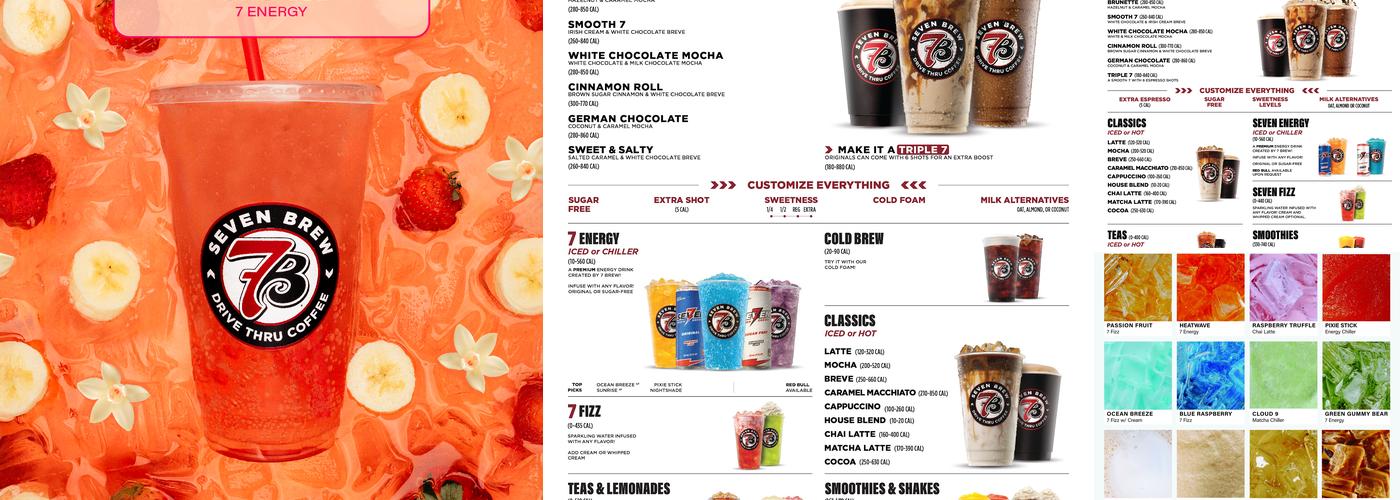 7 Brew Coffee Menu