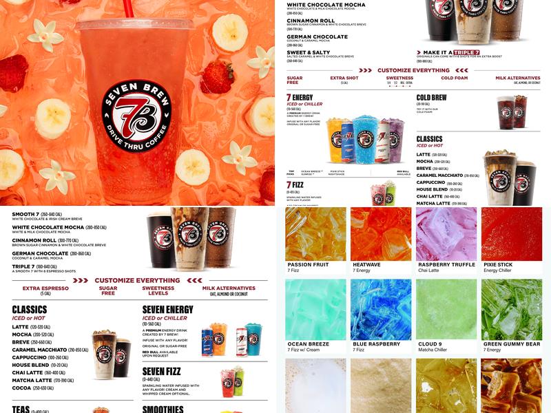 7 Brew Coffee Menu
