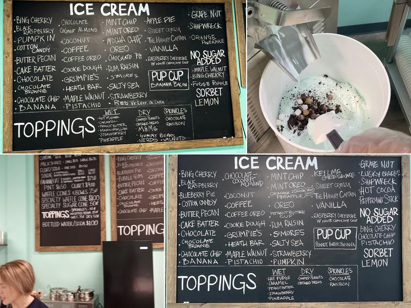 Captain’s Creamery Menu
