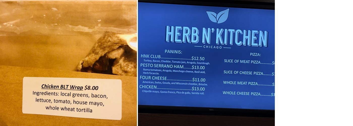 Herb N' Kitchen Menu