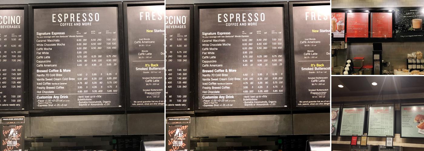 Starbucks Menu