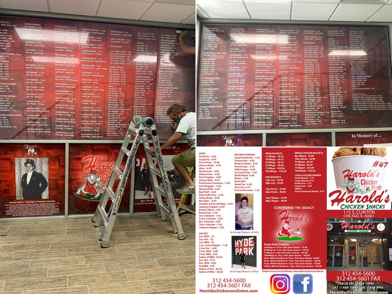 Harold's Chicken On Clinton Menu