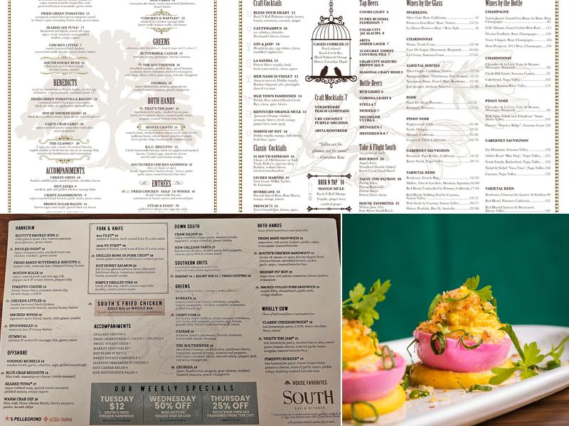 South Bar & Kitchen Menu