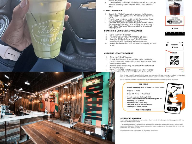 Foxtail Coffee Co Menu