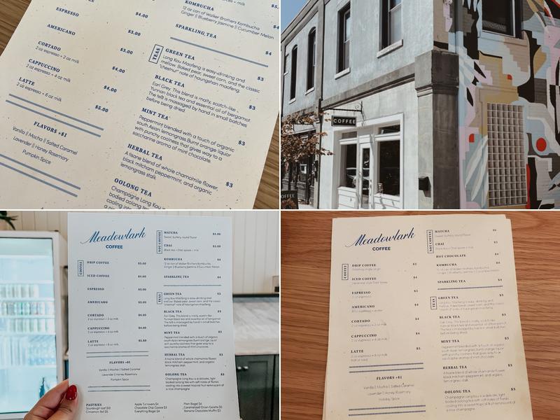 Meadowlark Coffee Menu