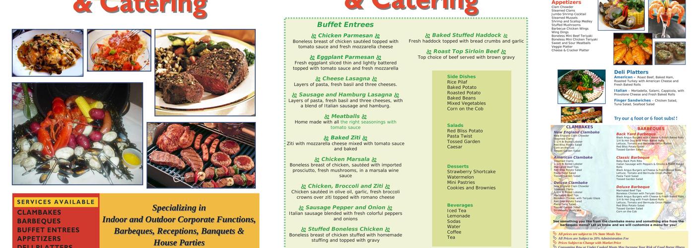 Corporate Clambake Menu
