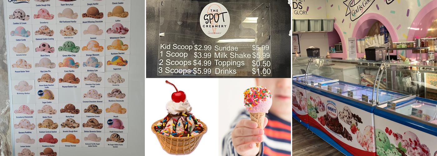 The Spot Creamery Menu