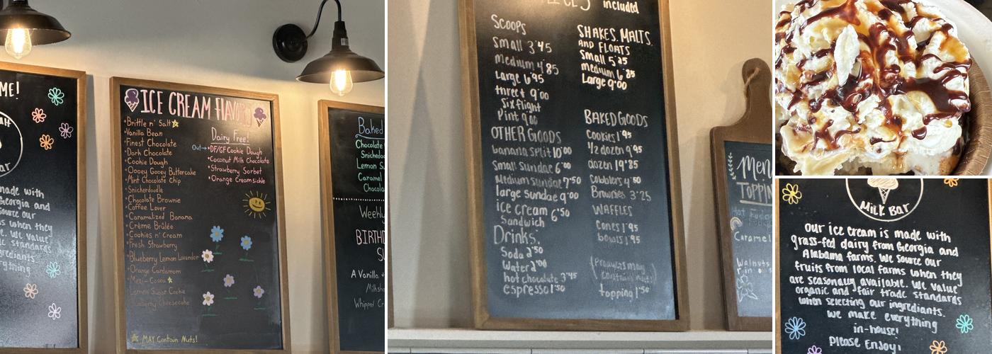 Rock Salt Milk Bar Menu