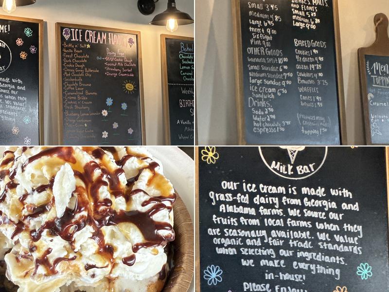 Rock Salt Milk Bar Menu