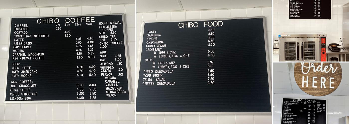 Chibo Coffee Menu