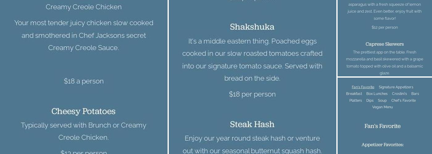 Chopped & Served Menu