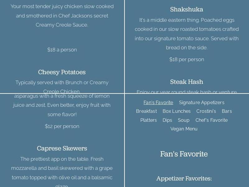 Chopped & Served Menu